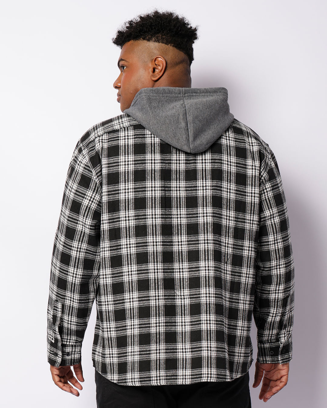 Camisa-Flanela-Xadrez-Capuz-Plus-Psp02---Cinza-Escuro