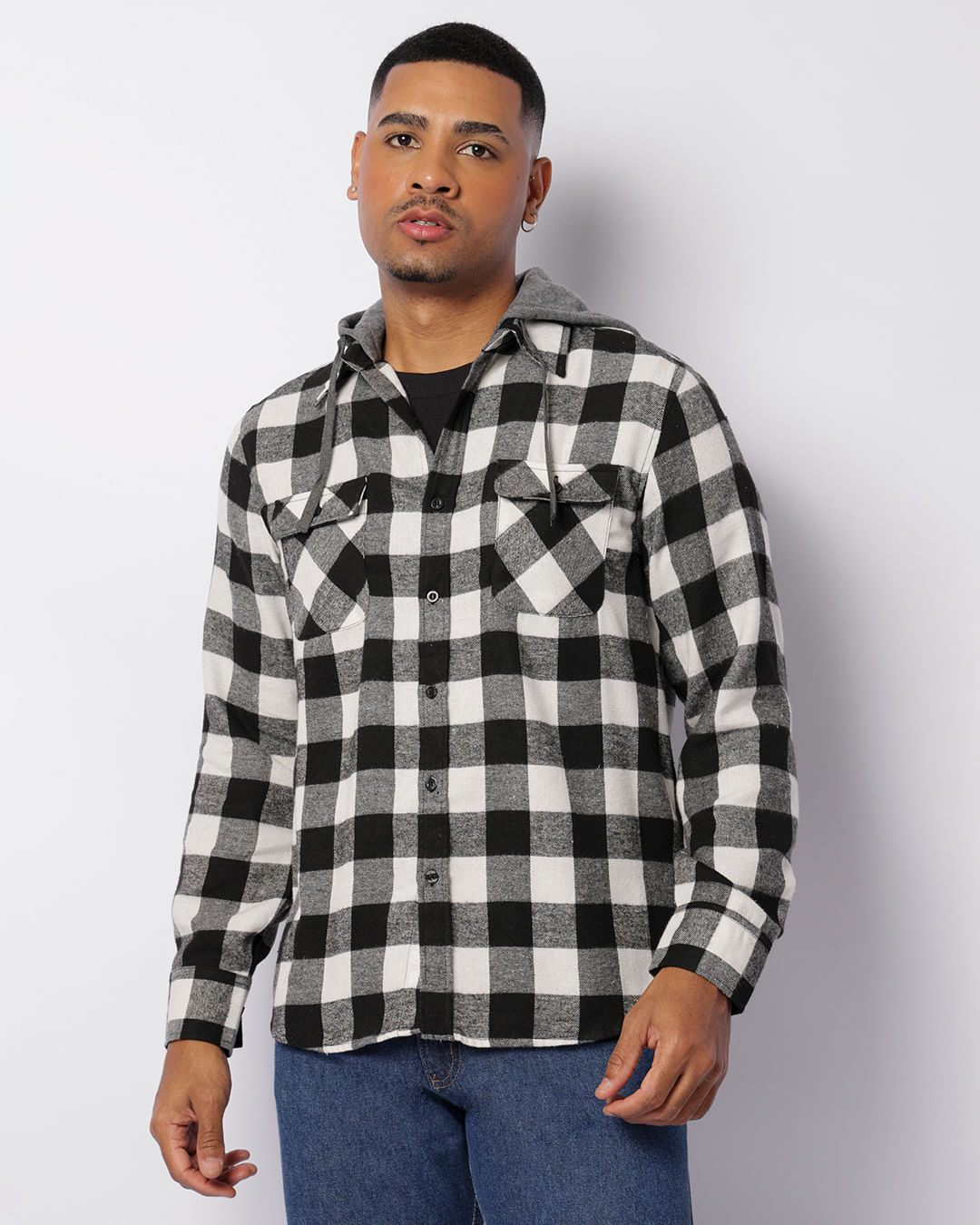 Camisa-Flanela-Xadrez-Capuz-Jwp02---Preto