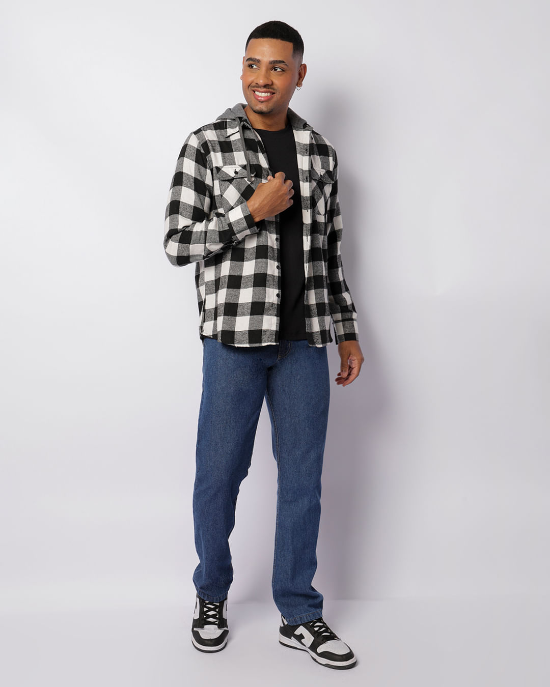 Camisa-Flanela-Xadrez-Capuz-Jwp02---Preto