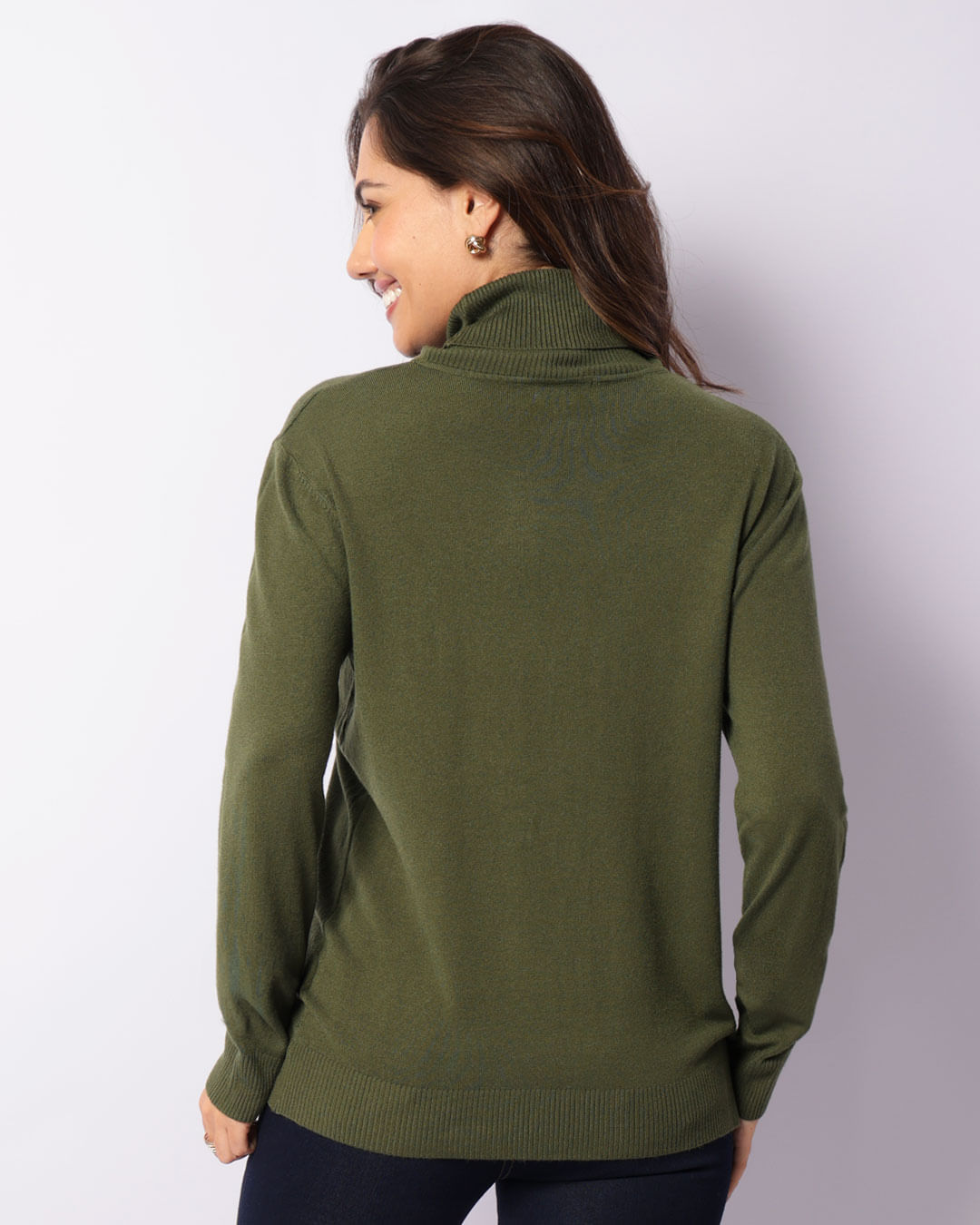 Tricot-G001-Gola-Alta-Virada---Verde-Escuro
