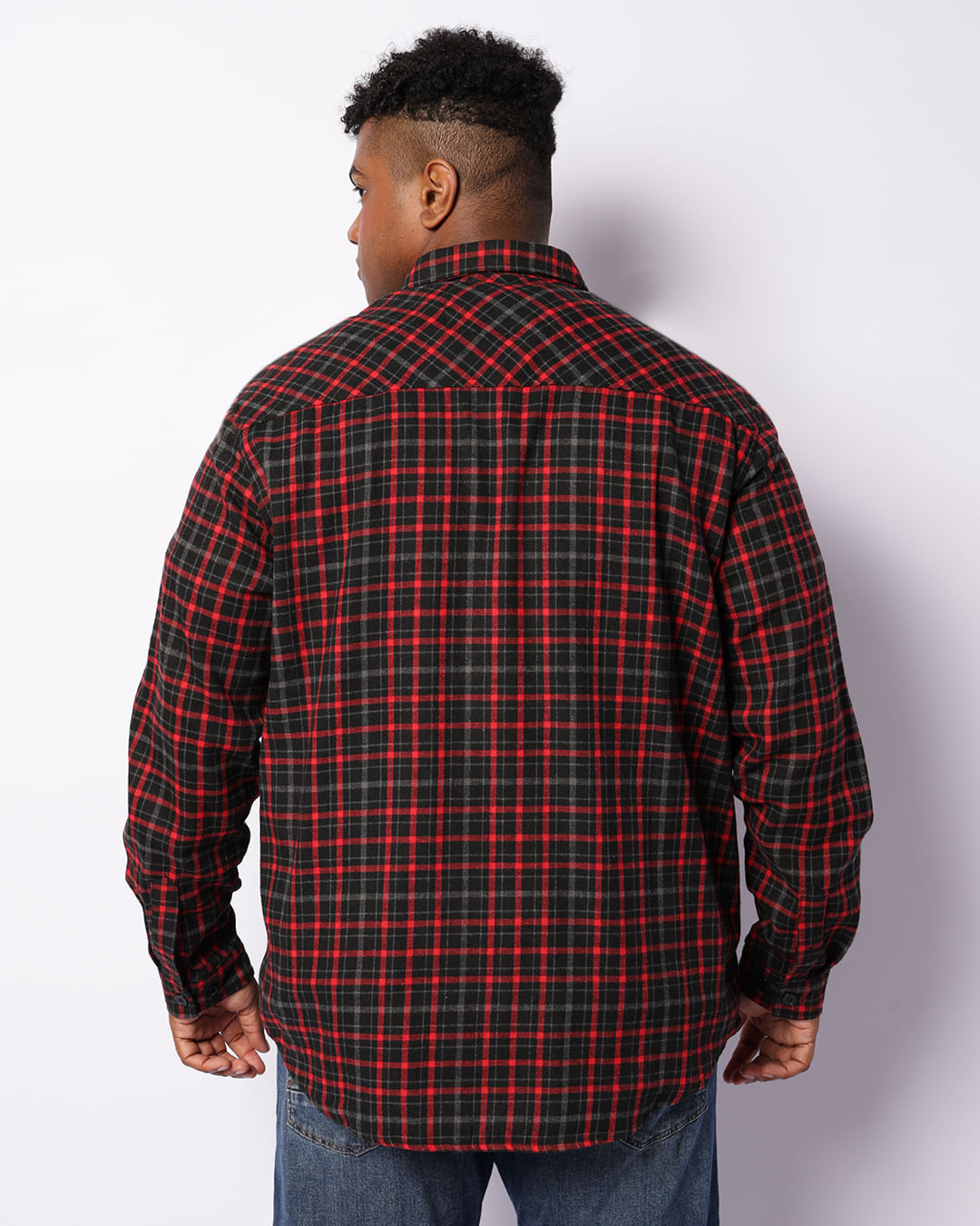 Camisa-Sa5323j-Ml-Flanela-Sem-Capuz-Plus---Vermelho-Escuro