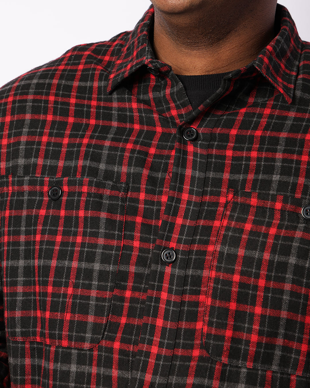 Camisa-Sa5323j-Ml-Flanela-Sem-Capuz-Plus---Vermelho-Escuro