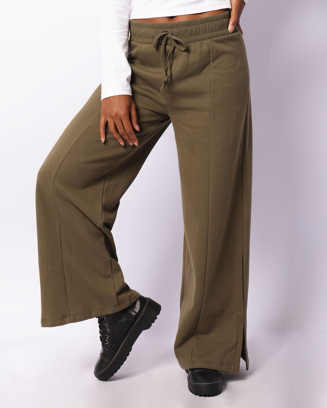 Calca-Tt868-Moletom-Wide-Leg-Det-Barra---Verde-Escuro