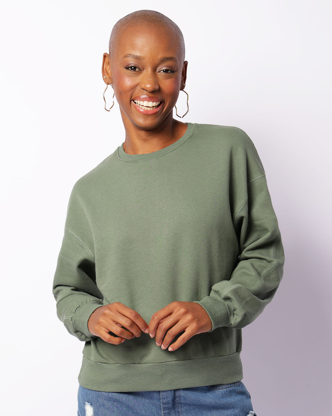 Blusa-T586-Moletom-Ombro-Deslocado---Verde-Escuro