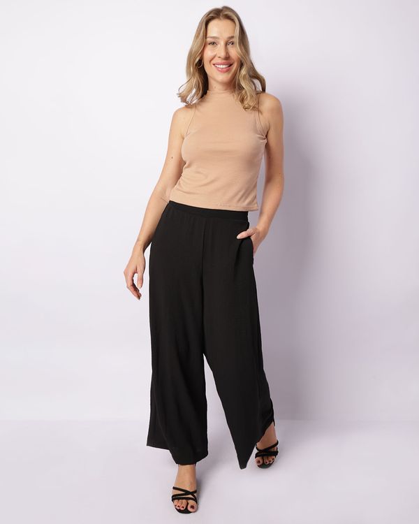Calça Feminina Pantalona Preta GG