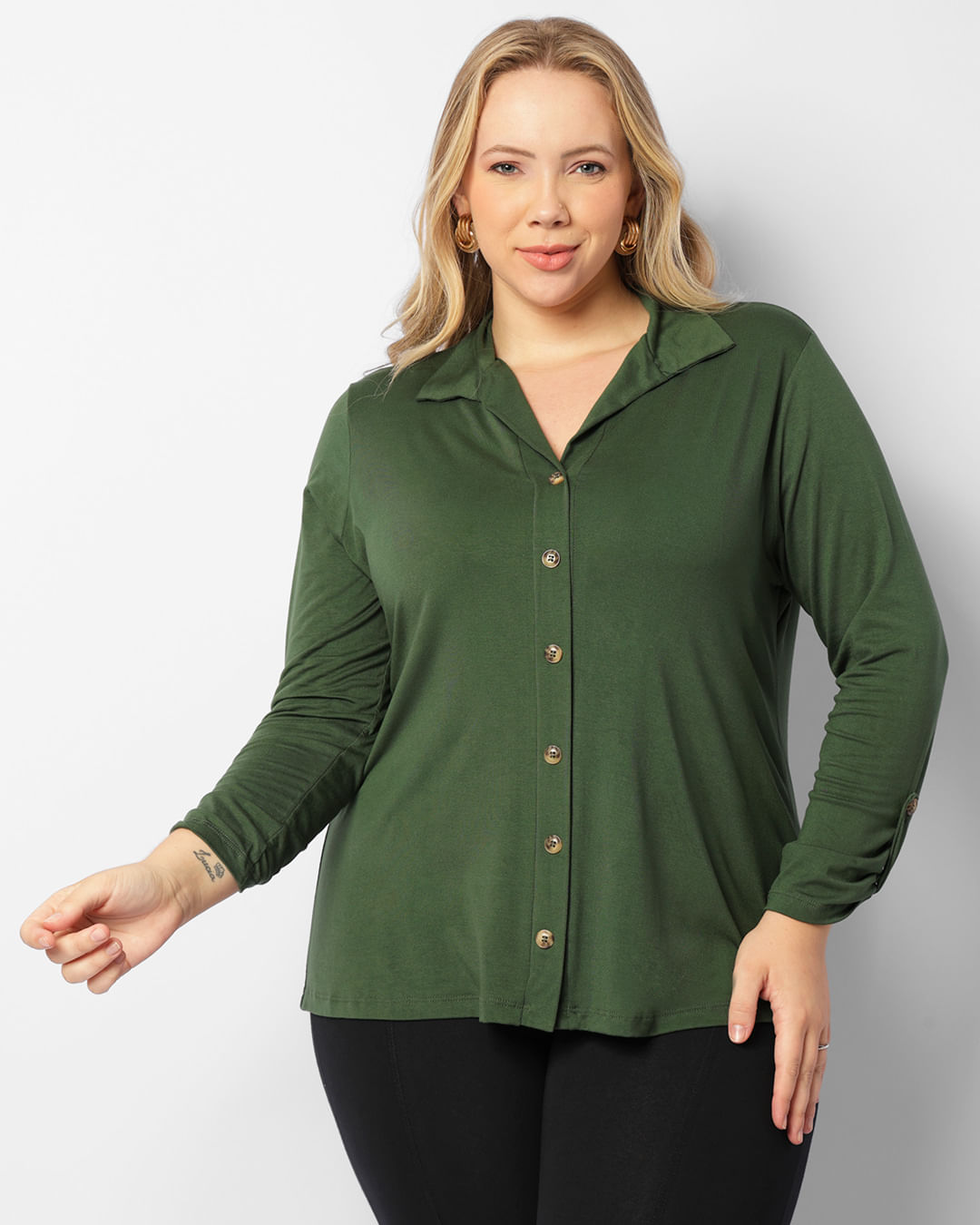 Camisa-Wp444-Mg-34-Botoes-Viscol---Verde-Escuro