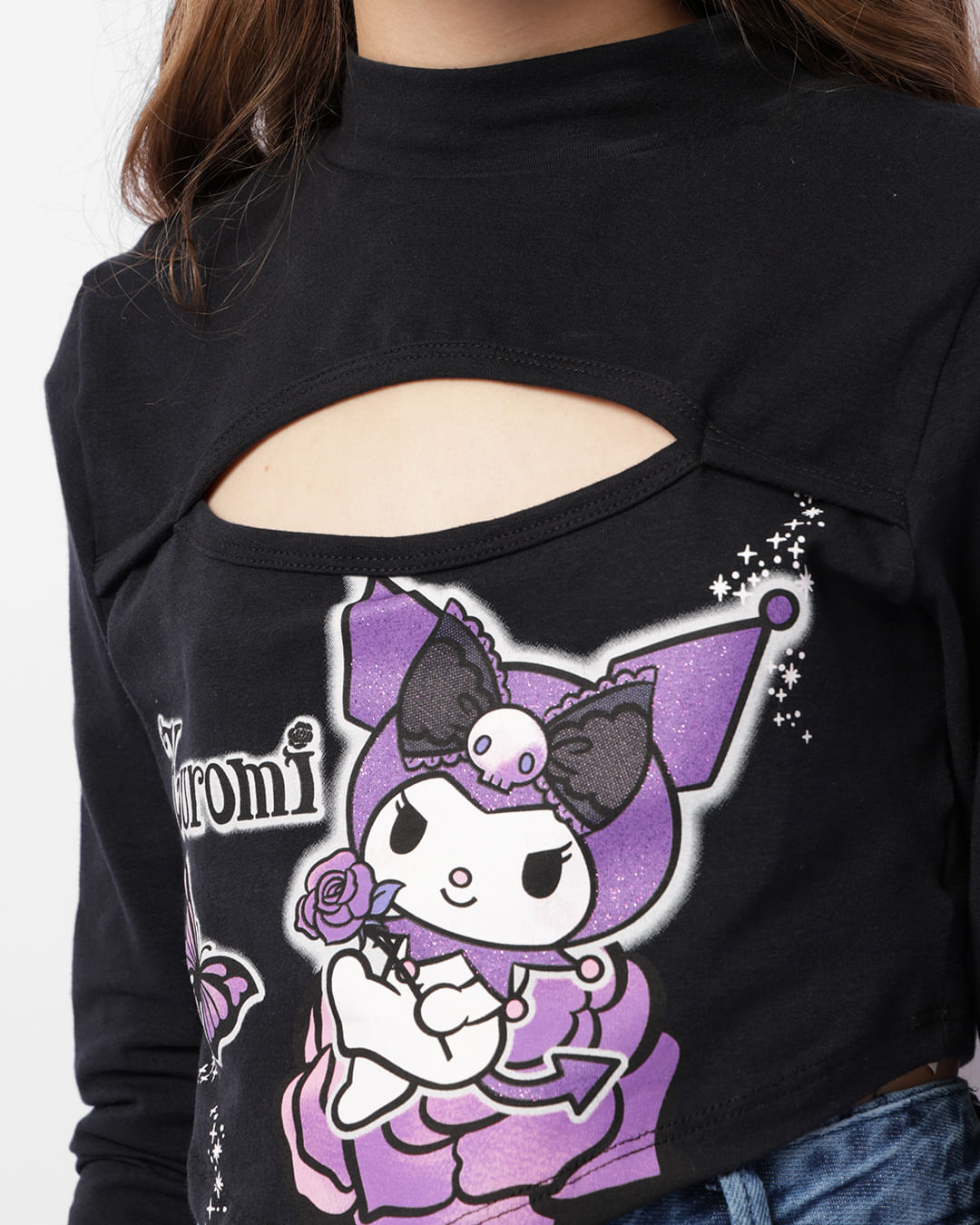 Blusa-75298-Ml-Kuromi-Ponta-F1016---Preto