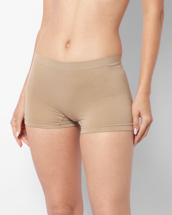Calcinha Feminina Caleçon Zee Rucci Sem Costura Bege G