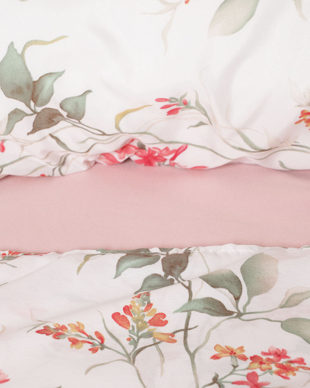 Jogo-De-Cama-Queen-Sakura-Floral-Vermelh---Vermelho-Medio