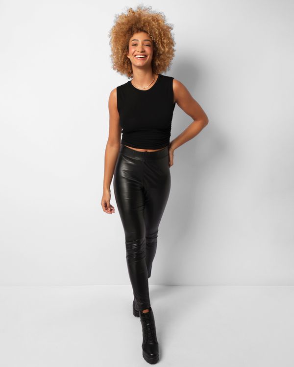Calça Legging Feminina Cirrê Preta P