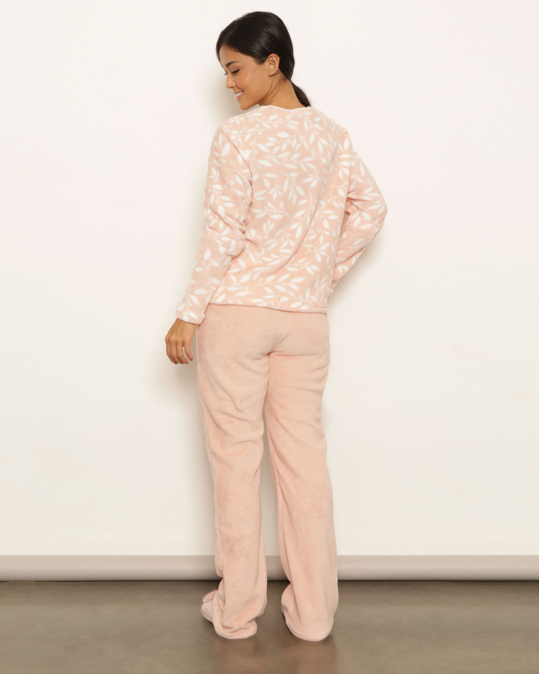 Pijama-Longo-Soft-Floral---Rosa-Claro