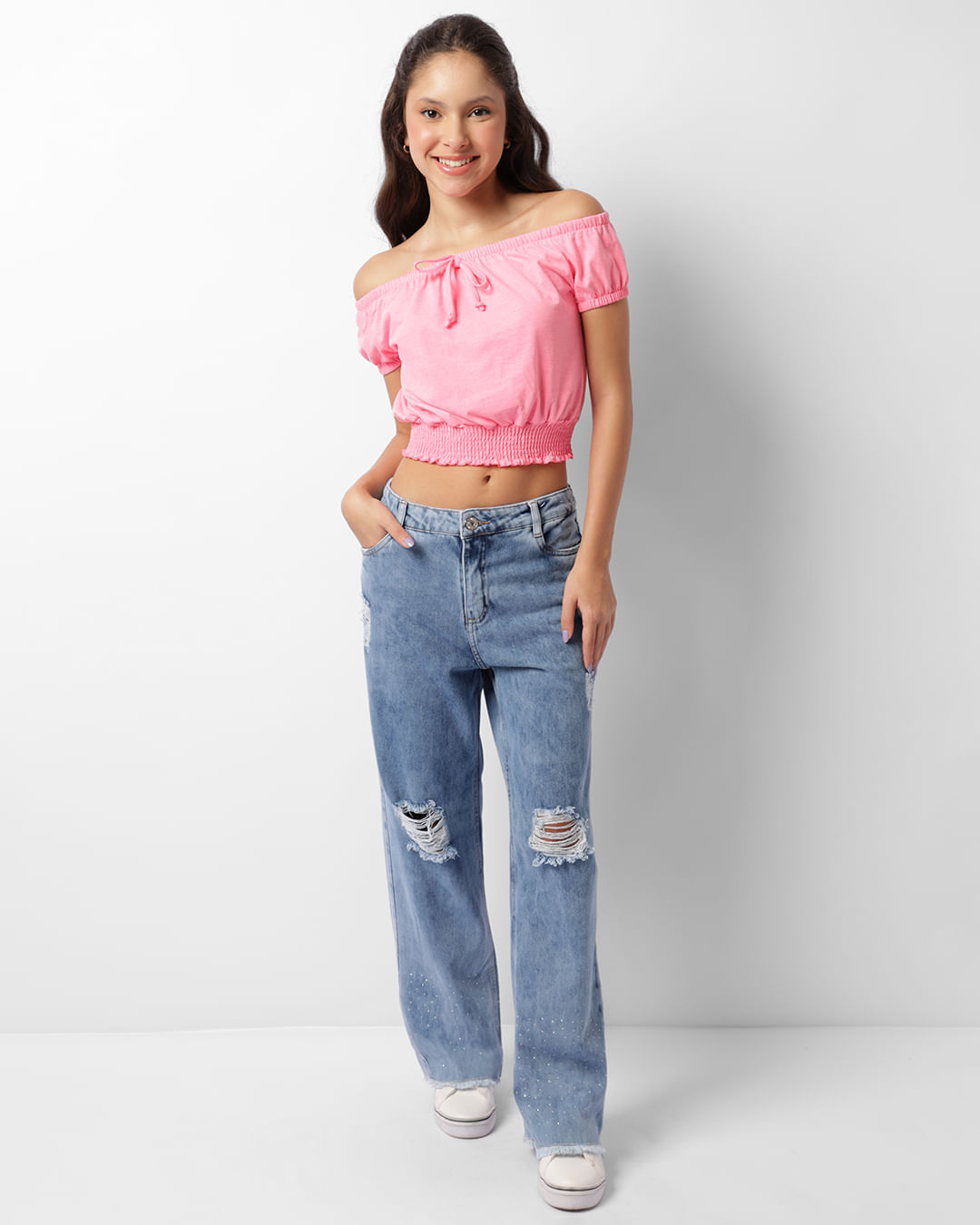 Calca-6090-Wide-Strass--Lm--F-1016---Blue-Jeans-Medio