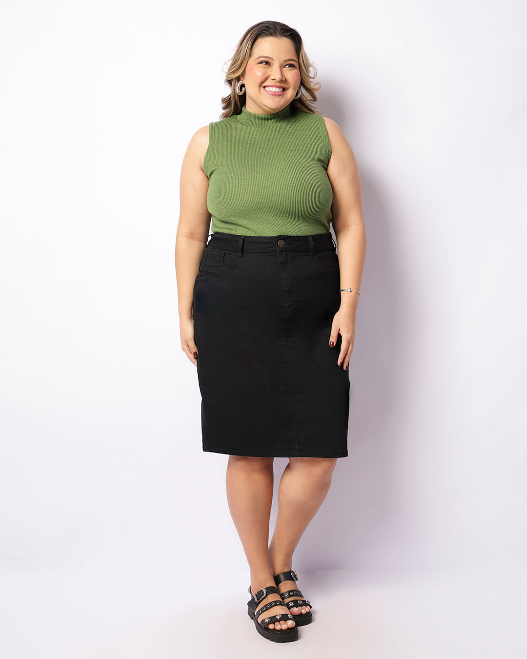 Regata-Gola-Alta-310960pl-Canelado-Ondas---Verde-Escuro