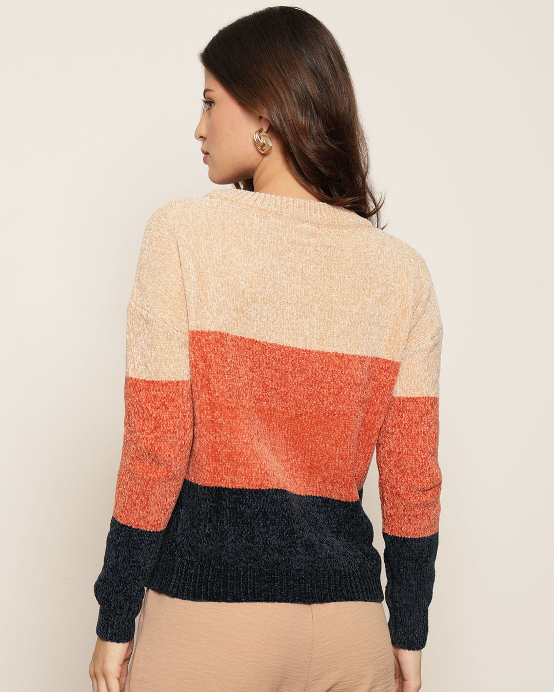 Sueter-Chenille-6871-Listra-Bege---Bege-Claro