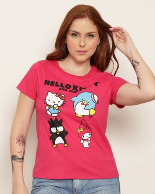 Camiseta-0400576-Ros-Pgg-Hkitty-P01---Rosa-Escuro