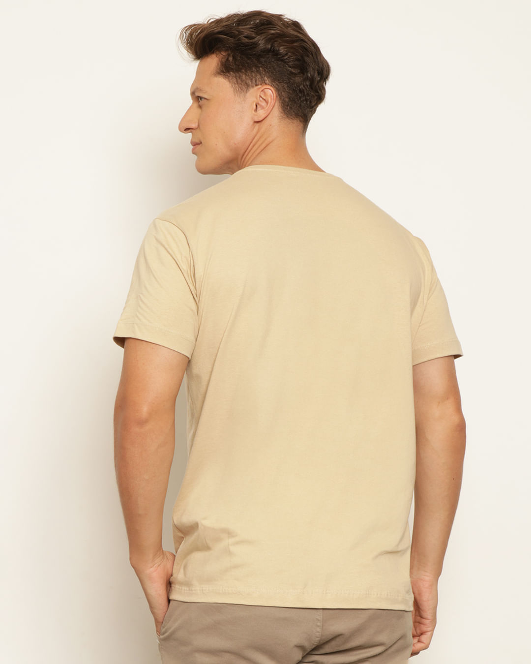 Camiseta-11193705-Sort---Bege-Outros