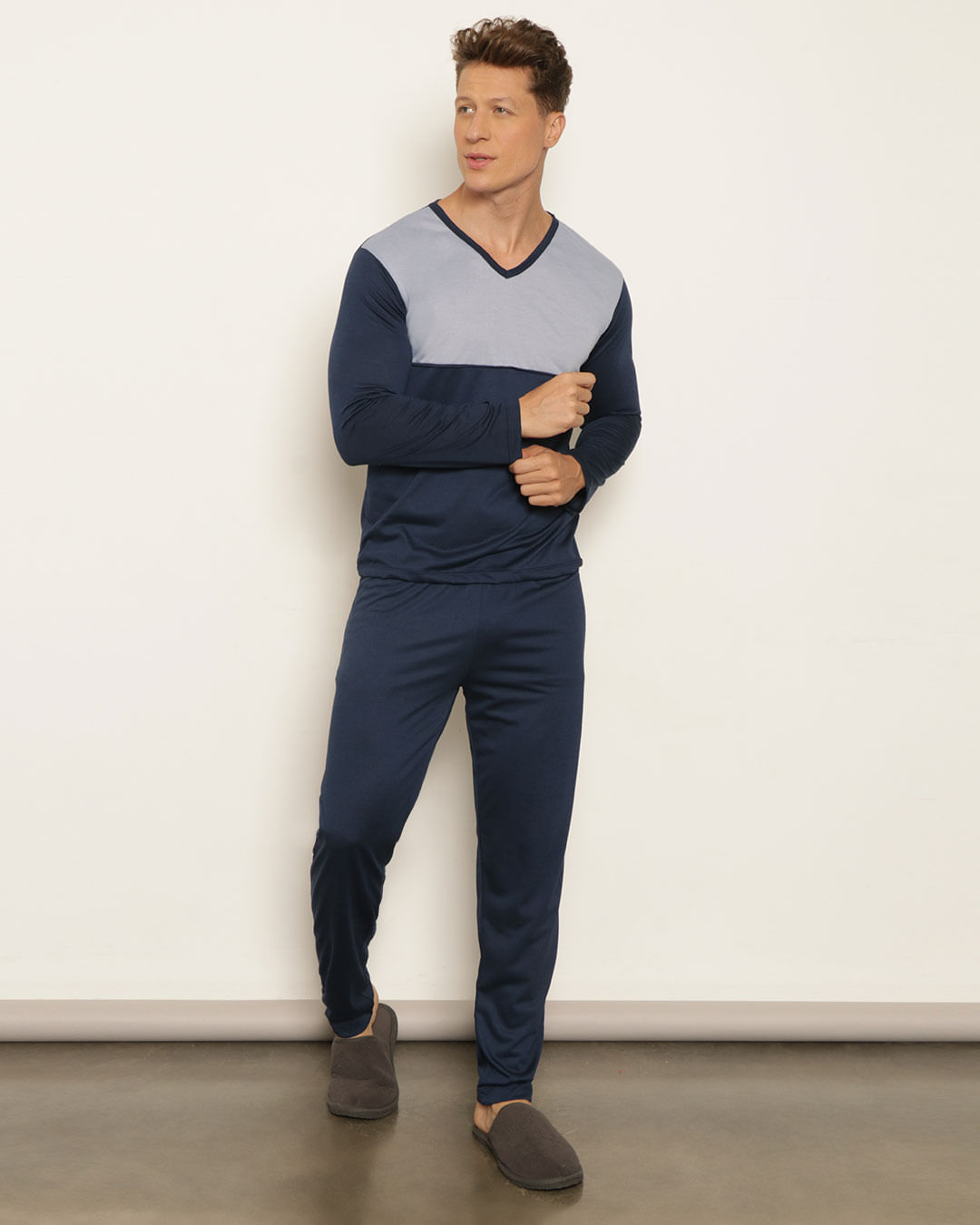 Pijama-Ml-Gola-V-Ref-67709---Azul-Escuro