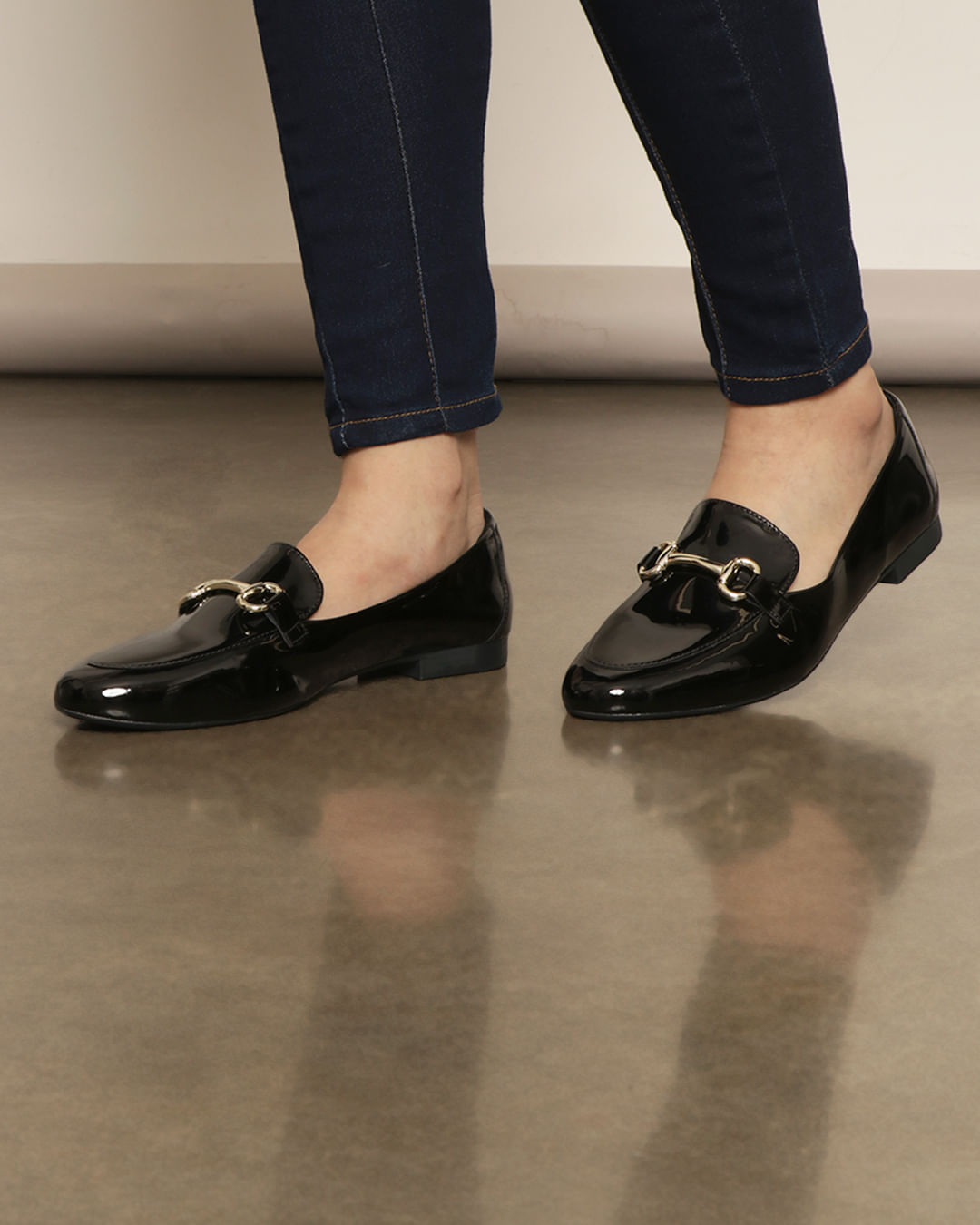 Sapato Boneca Mocassim Preto Verniz Sapato De Boneca Feminino