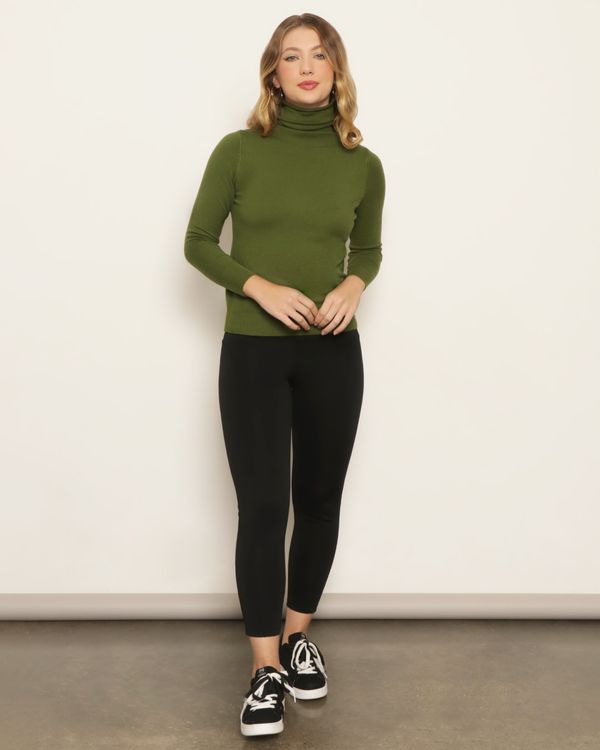 Calça Legging Feminina Montaria Preta P