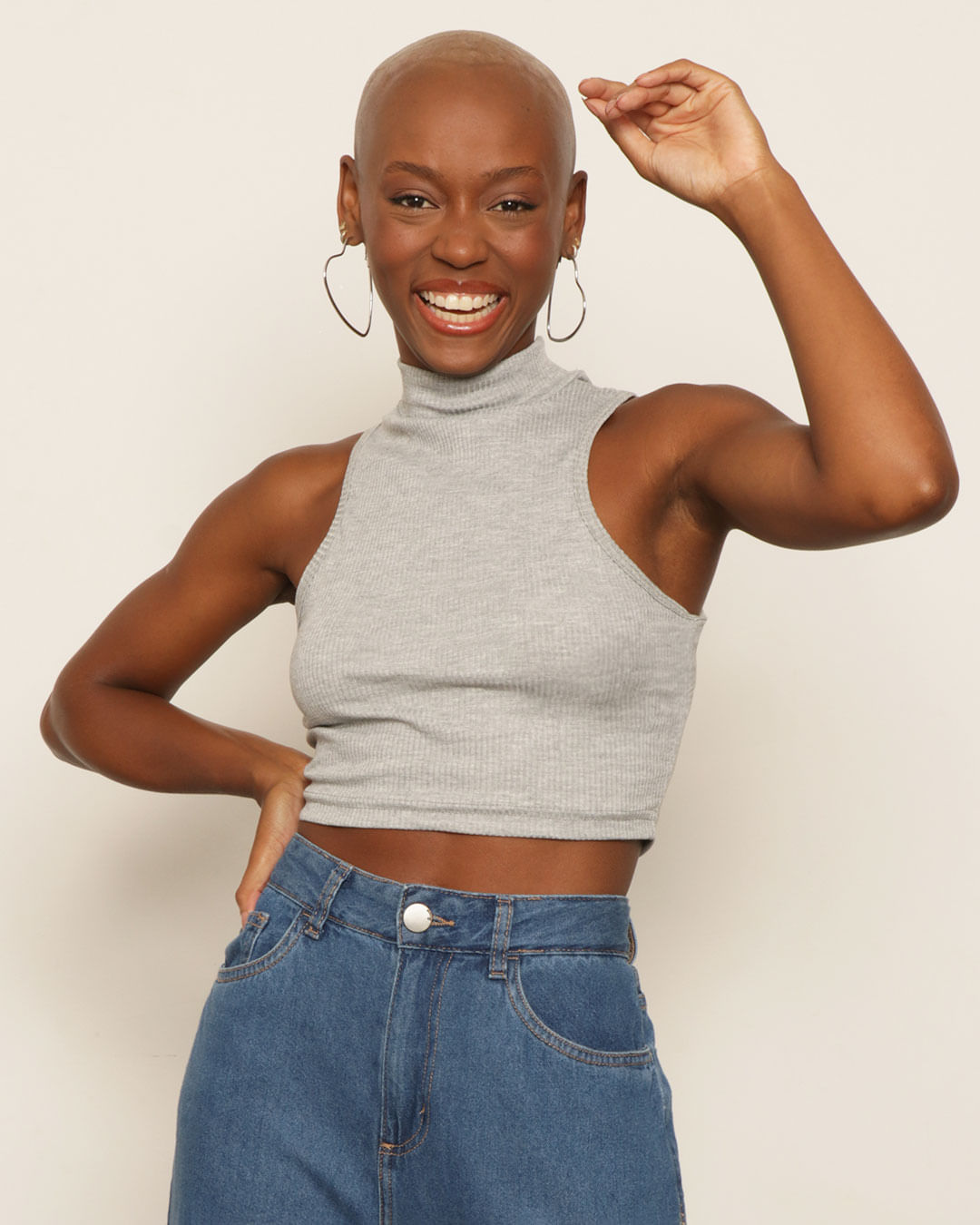 Regata-8927rl-Rib-Gola-Alta-Mesc---Mescla-Medio