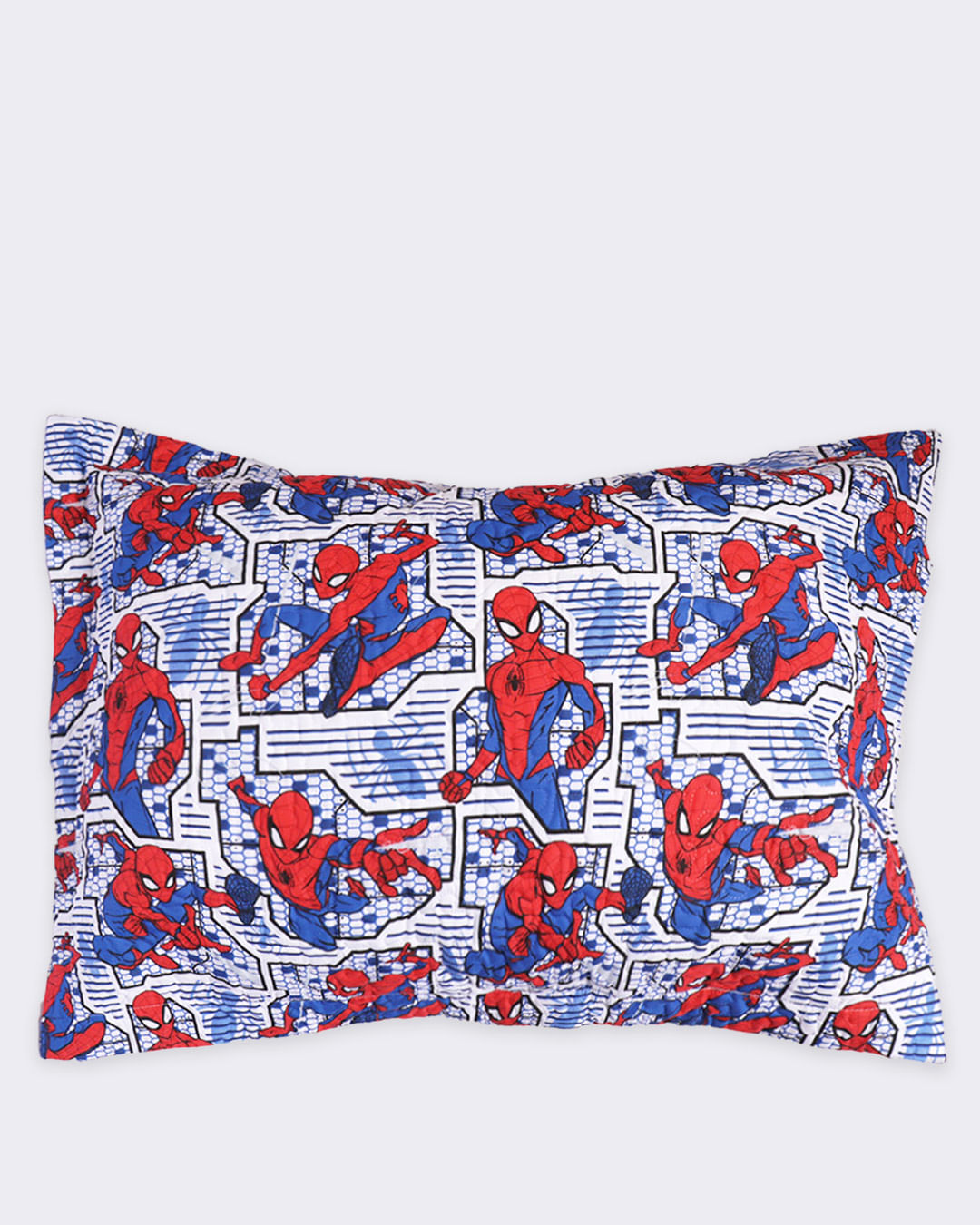 Porta-Travesseiro-Spider-Man-Blocks---Azul-Medio