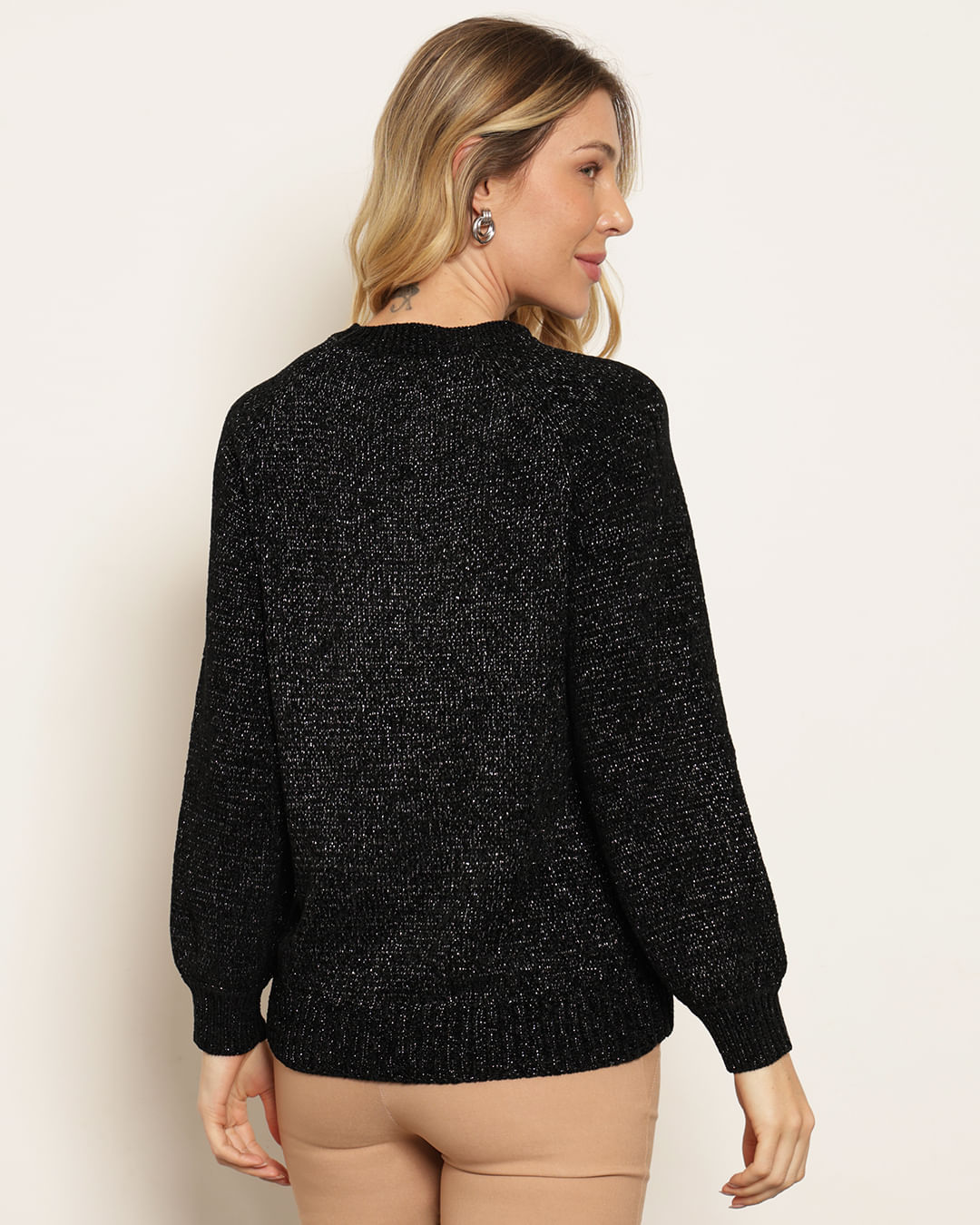 Tricot-20022-Chenille-Lurex---Preto