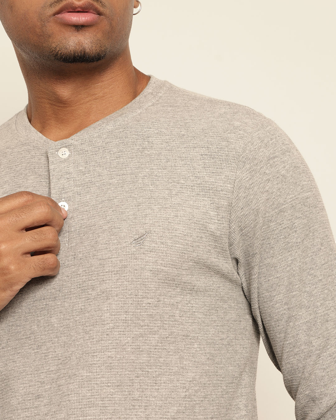 Camiseta-Ml-Com-Botao-P5015-Mescla---Mescla-Claro