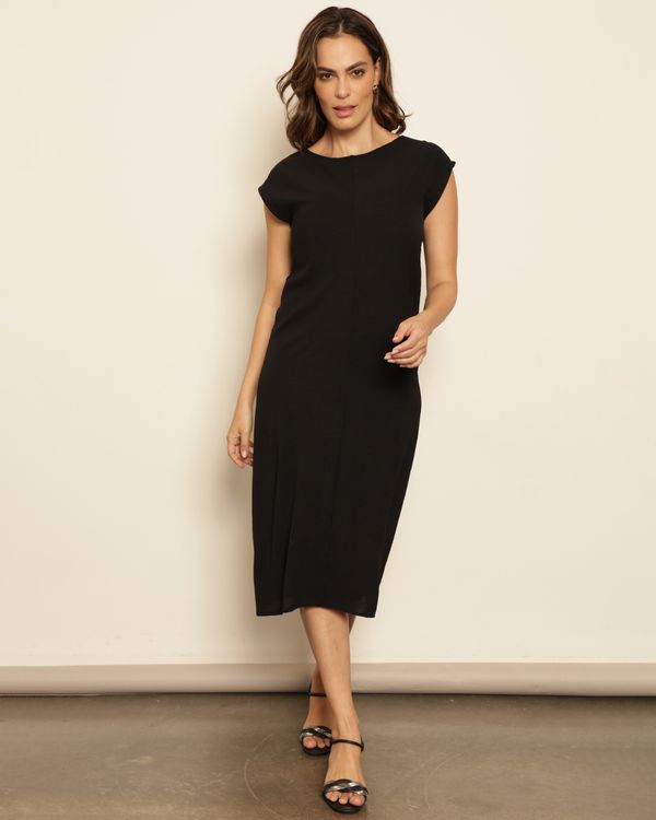 Vestido Feminino Midi Preto G