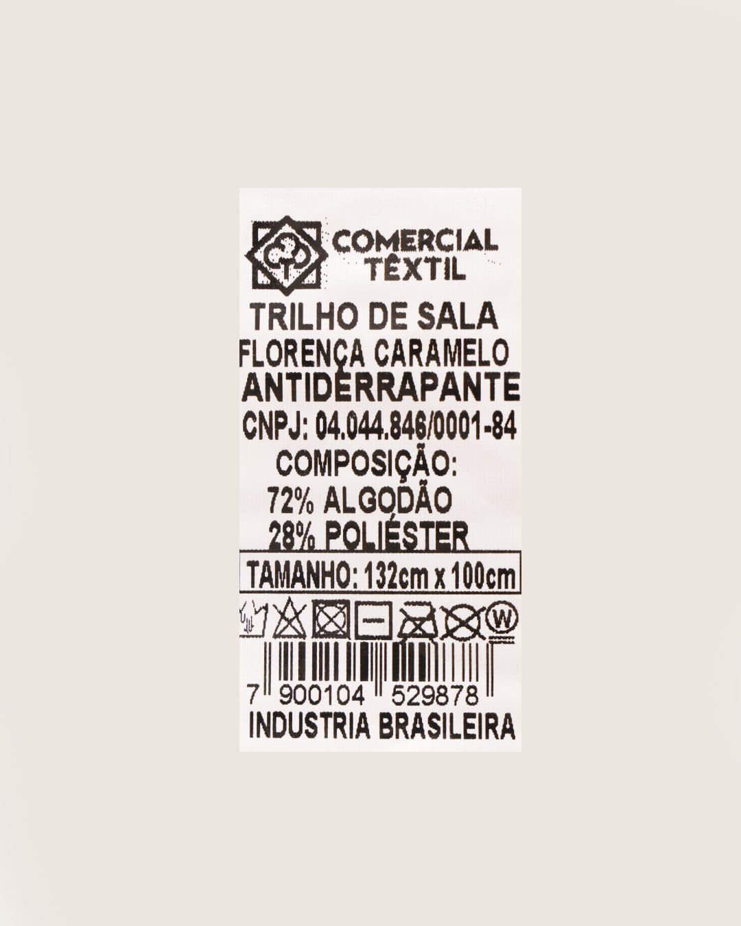 Trilho-Sala-Florenca-132x100-Carame---Bege-Xadrez