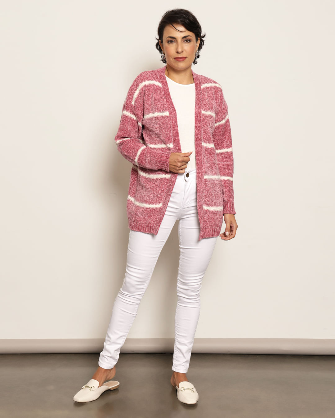 Cardigan-Chenille-260-Listrado---Rosa-Medio