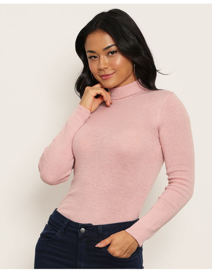 Blusa-Tricot-Gola-Alta---Rosa-Claro