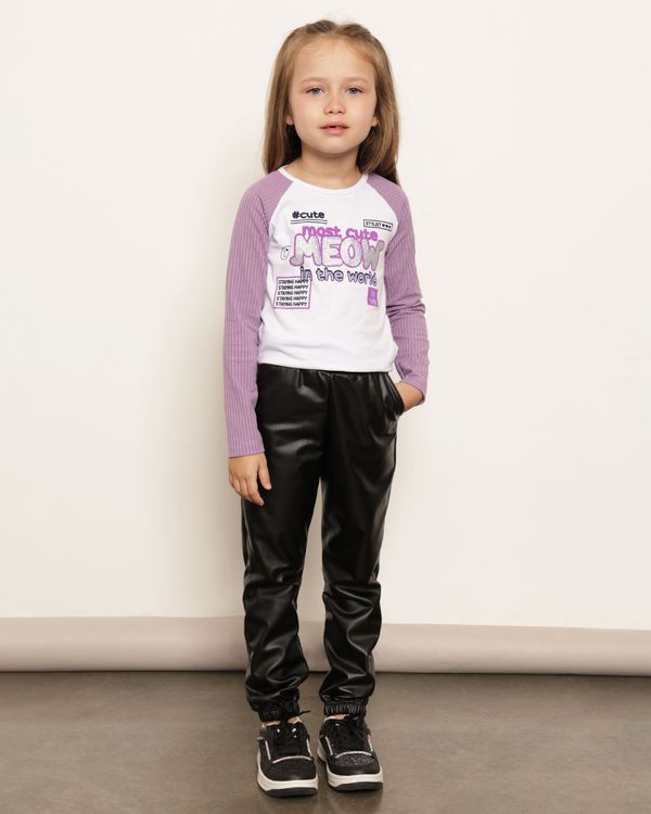 Calça Infantil Jogger Sintética Preta 8