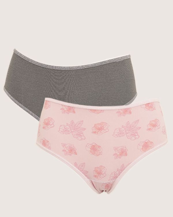 Kit 2 Calcinhas Femininas Biquíni DelRio Cores E Estampas Sortidas M