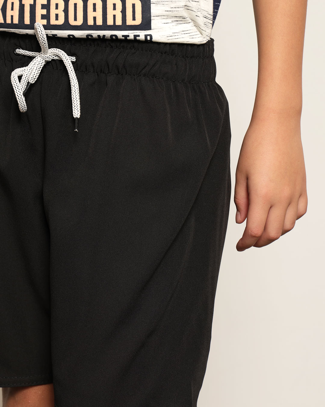 Shorts-Juv--Praia-Liso-Preto-Ref21739---Preto