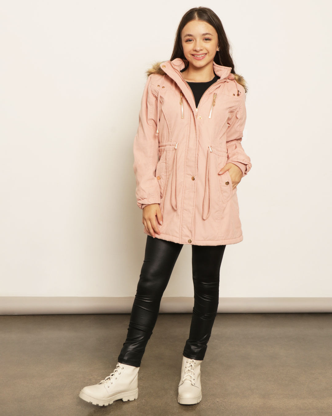 Jaqueta-Pf-J01-Rose-Capuz-Pelo-F-1016---Rosa-Medio
