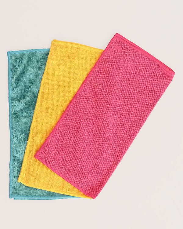 Kit 3 Panos Multiuso Microfibra 30cmx30cm Camesa Cores Sortidas UN