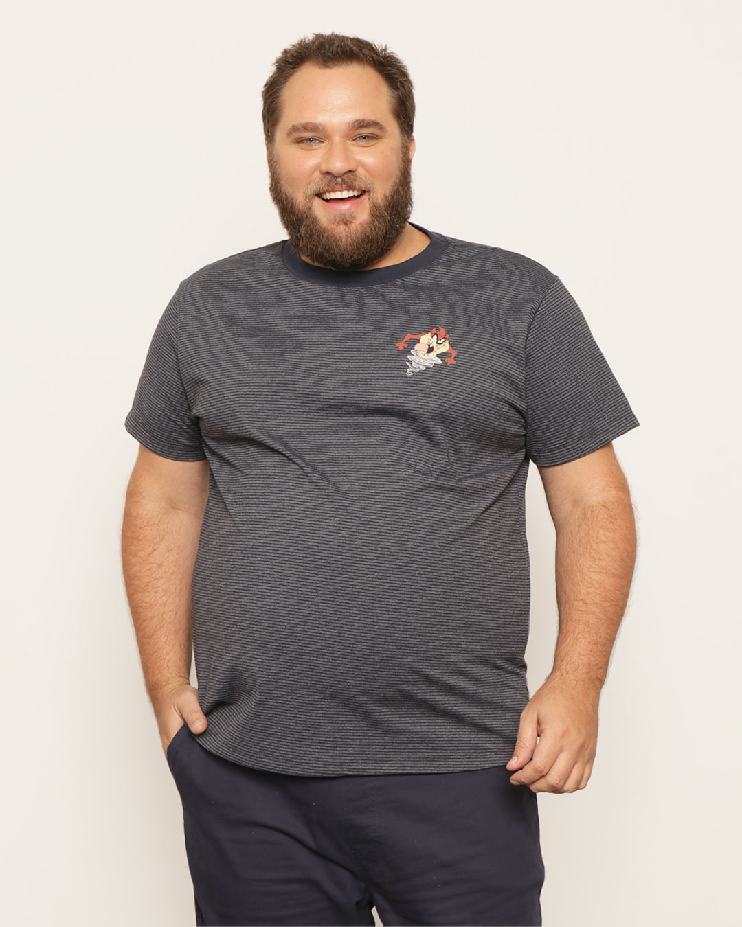 Camiseta-Looney-0400757-Taz-List-Marin---Marinho