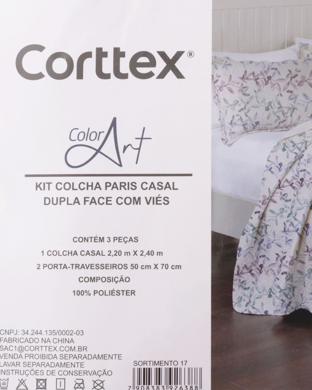Kit-Colcha-Cs-Paris-S17-220-M-X-240---Off-White-Floral