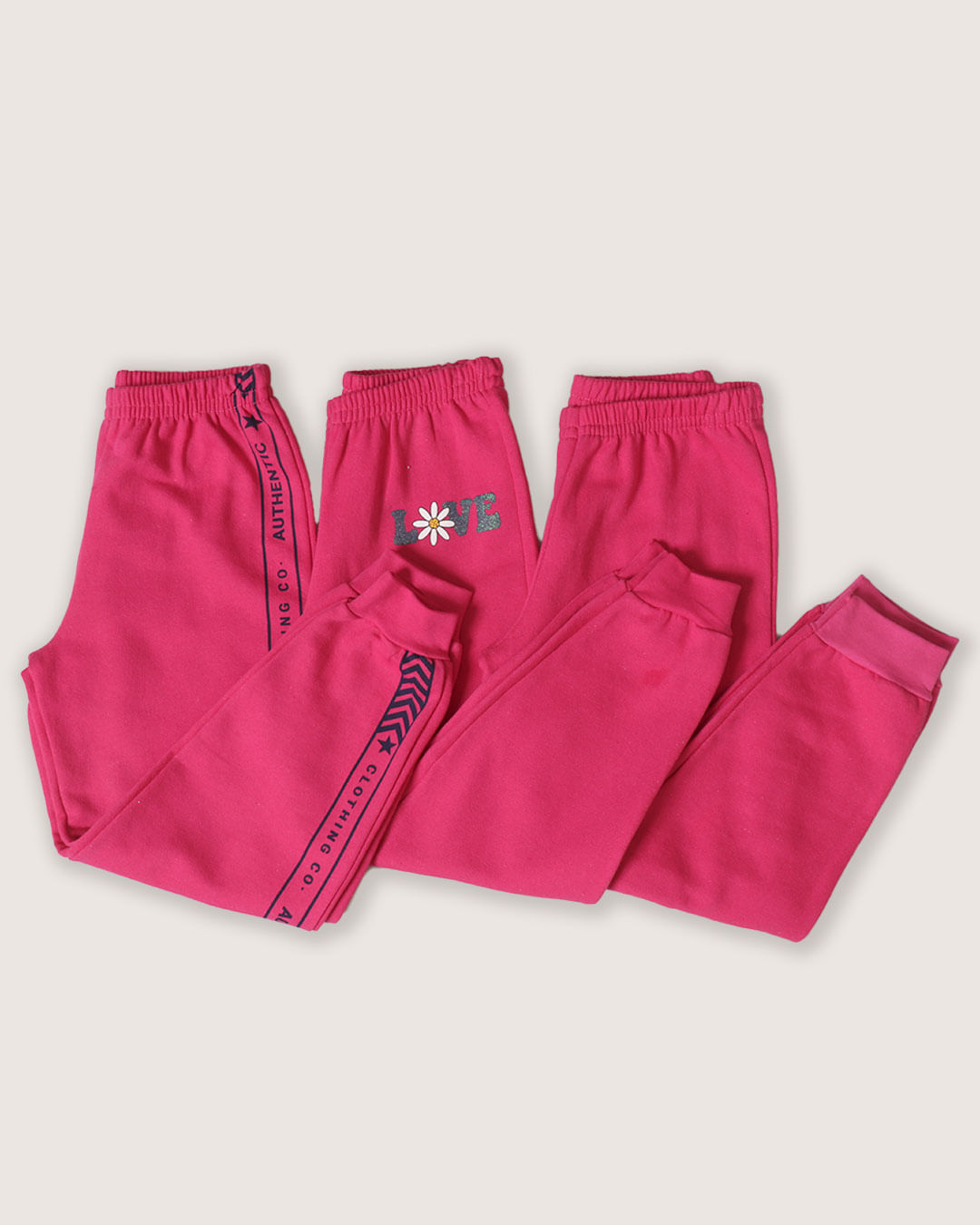 Calca-Moletom-Infantil-Jogger-Sortida-Rosa-Escuro