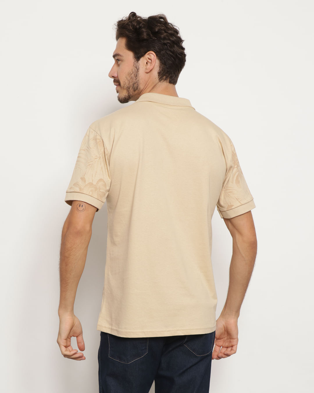 Polo-Ib14912-Fol-12-Caqui-Pgg---Cinza-Floral