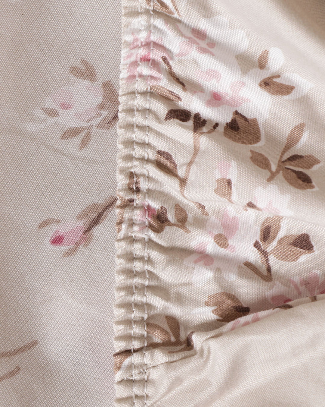 Lencol-Avulso-Solteiro-C-Elast-Romantic---Bege-Floral