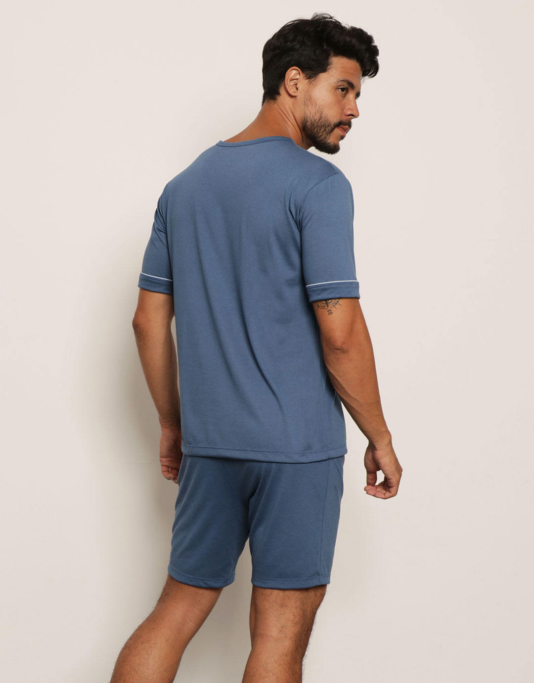 Pijama-Vivo-Manga-Ref-67638---Azul-Medio