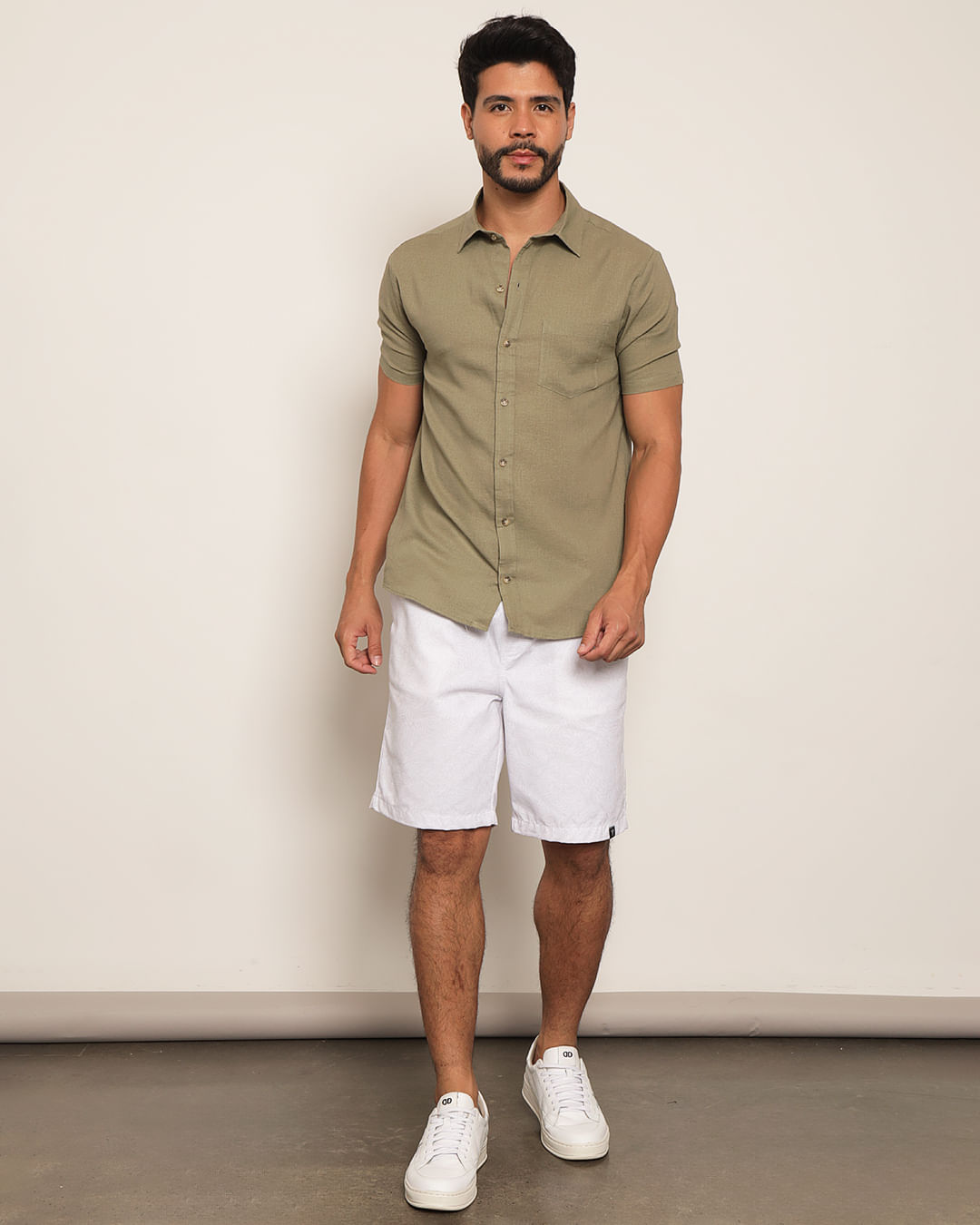 Camisa-Mc-Linho-Sort-210488-Cx-A---Verde-Outros