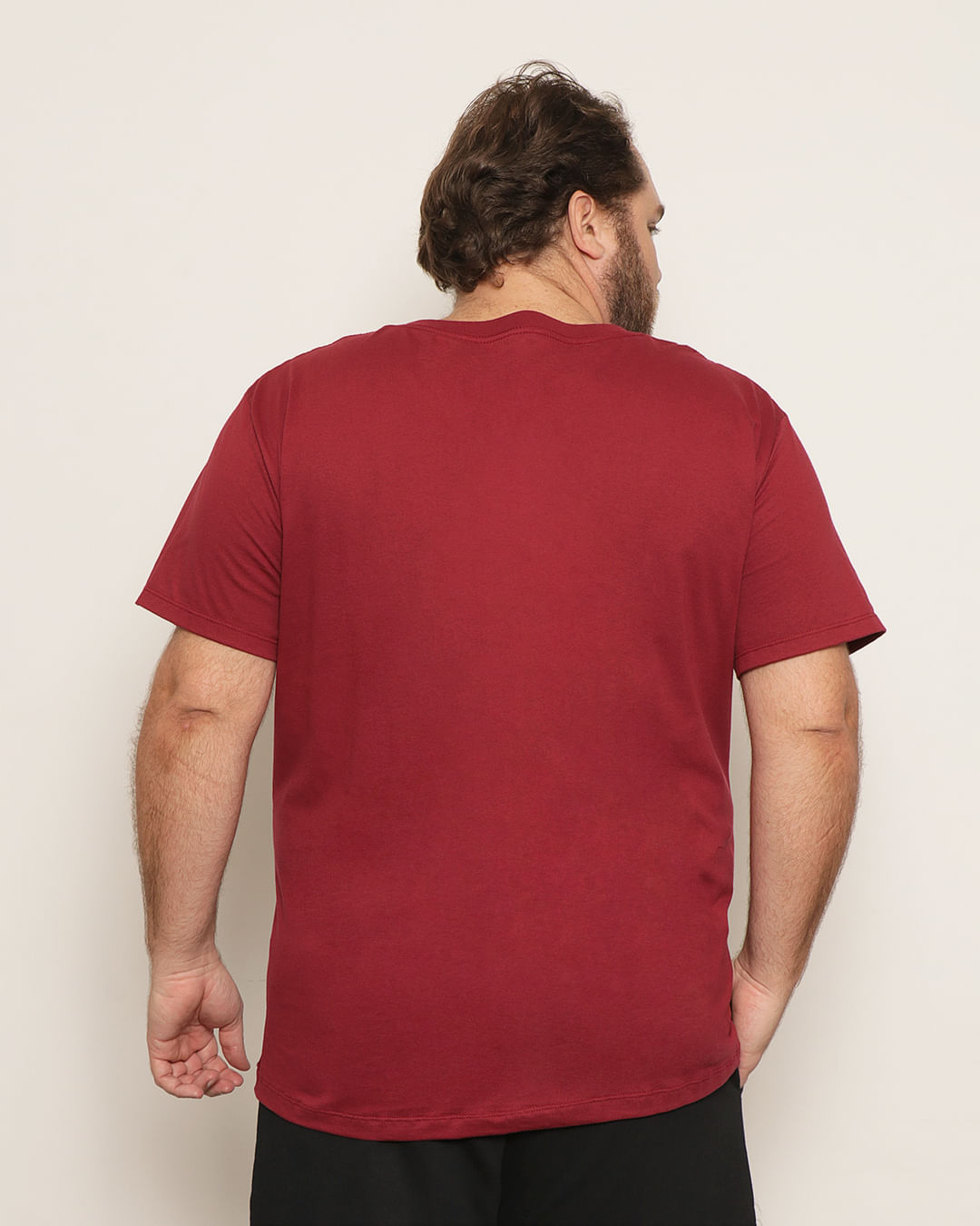 Camiseta-Mickey-Flocado-Bordo-Plus---Vermelho-Escuro