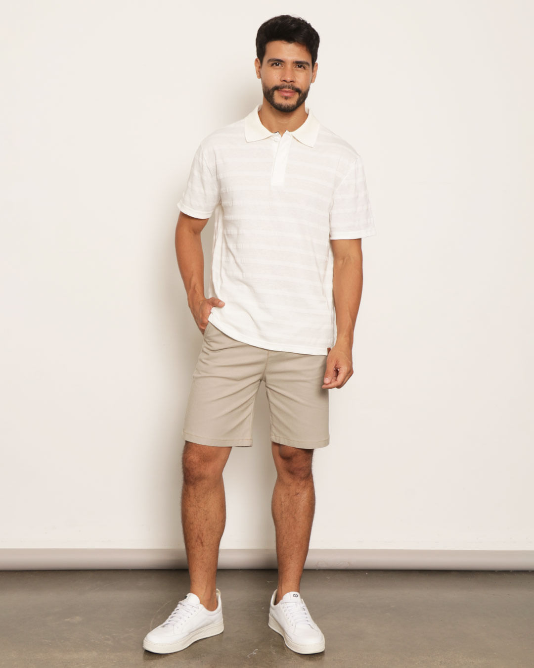 Polo-100001092-Hiden-Button-Off-White---Off-White