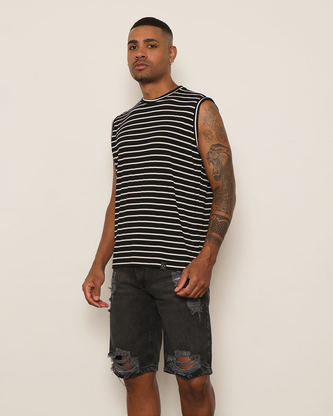 Regata-Over-Machao-Listrada-Visco-268---Preto-Listrado