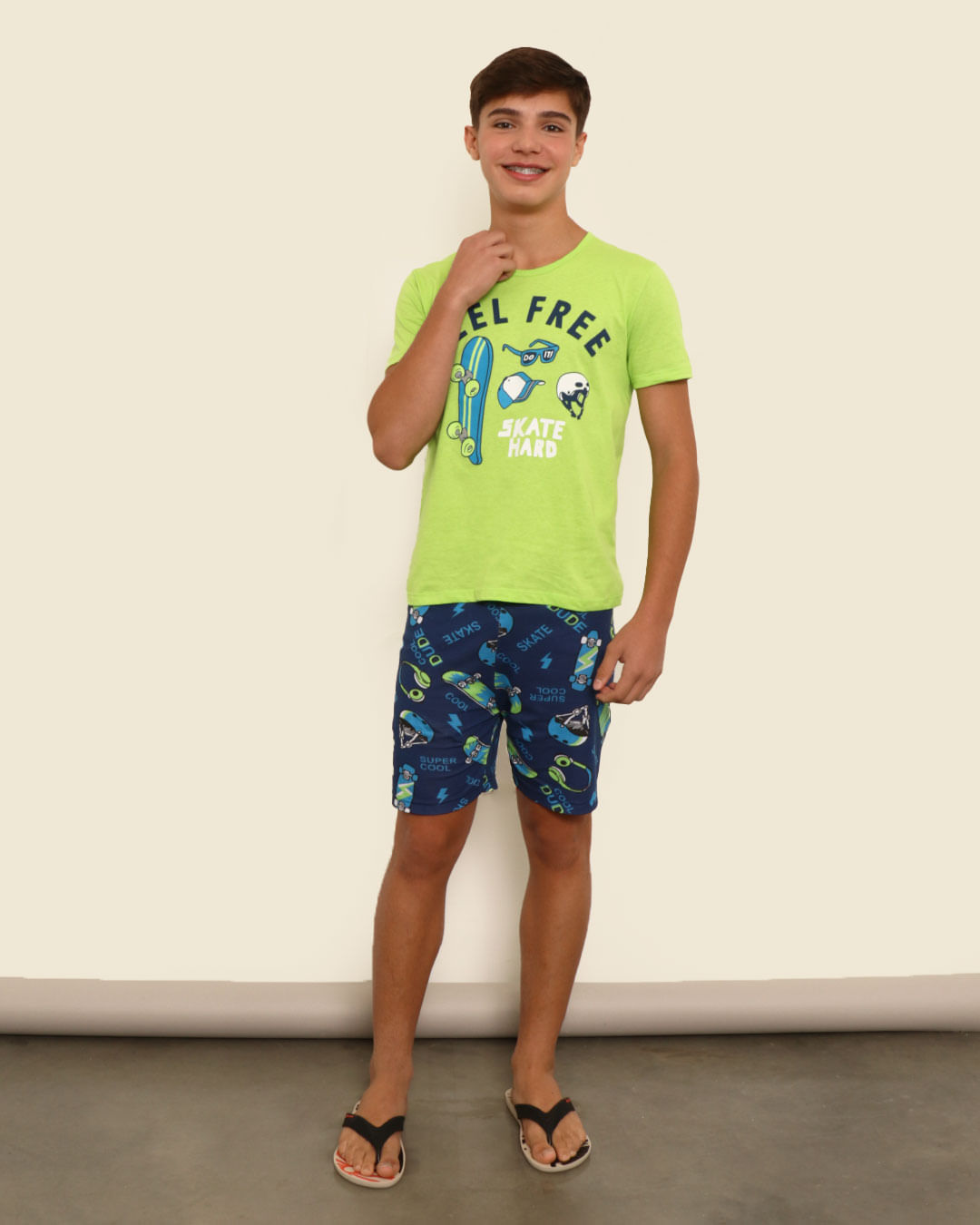 Pijama--Juvo-1216-Skate---Verde-Medio