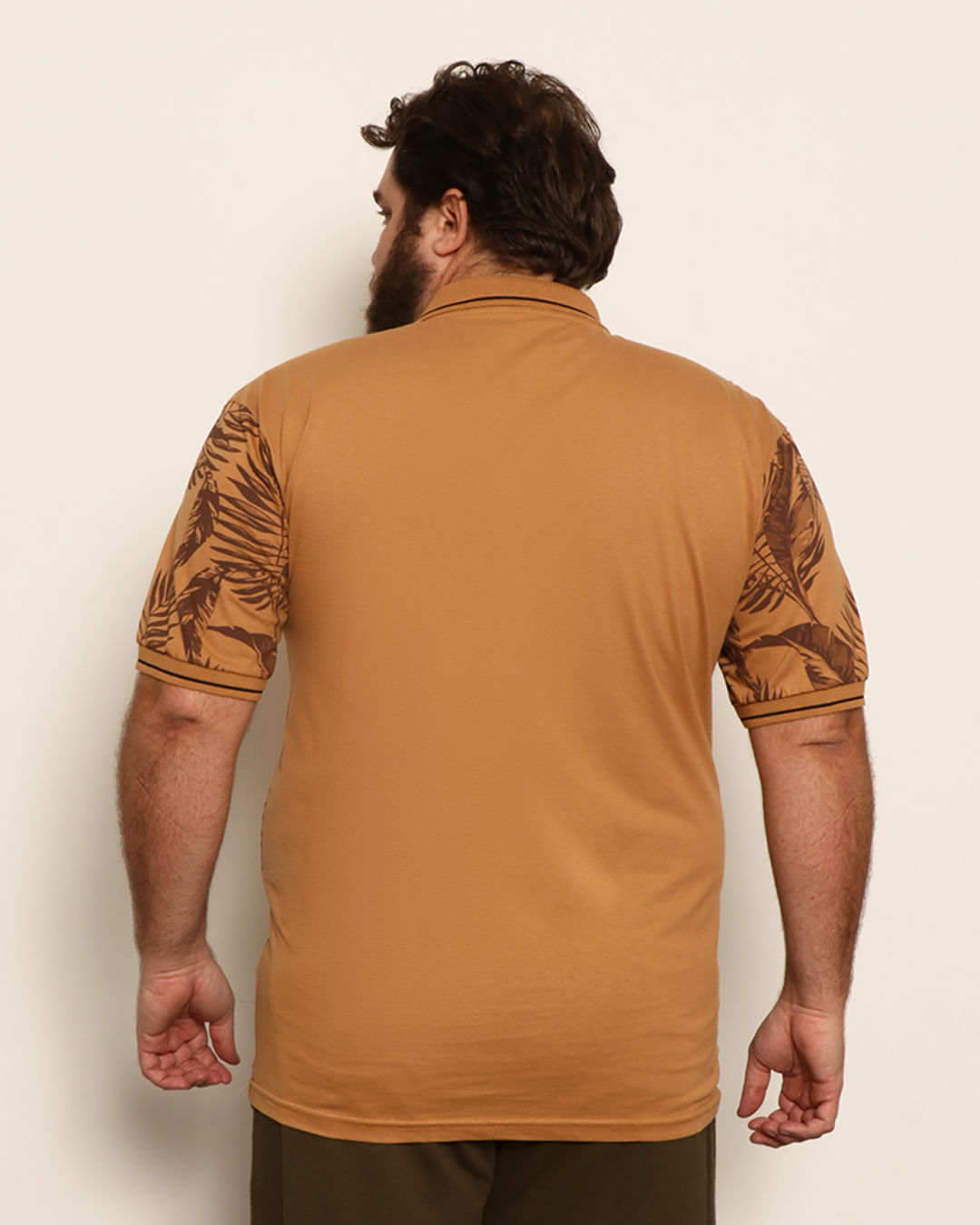 Polo-Ib15861-Floral-Ocre-Plus---Marrom-Outros