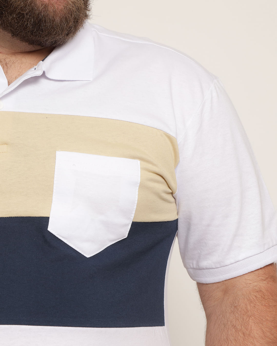 Polo-Ib15871-Listrada-Bcoamare-Plus---Branco-Outros