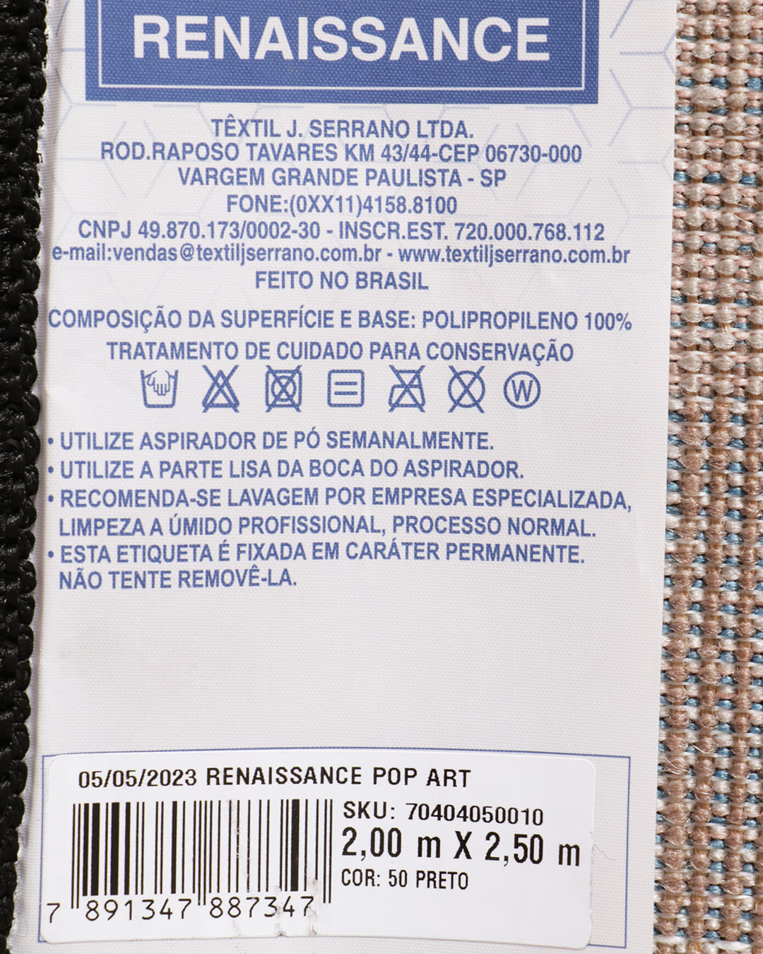 Tapete-Ren-Pop-Art-200x250-Preto---Preto
